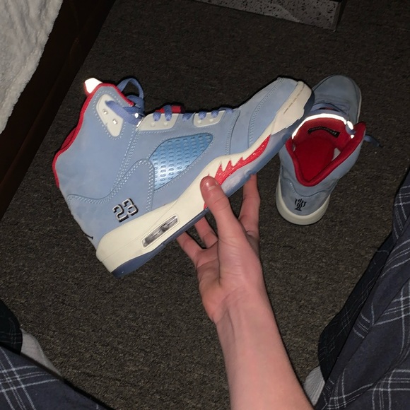 jordan 5 trophy room ice blue - Picture 3 of 5